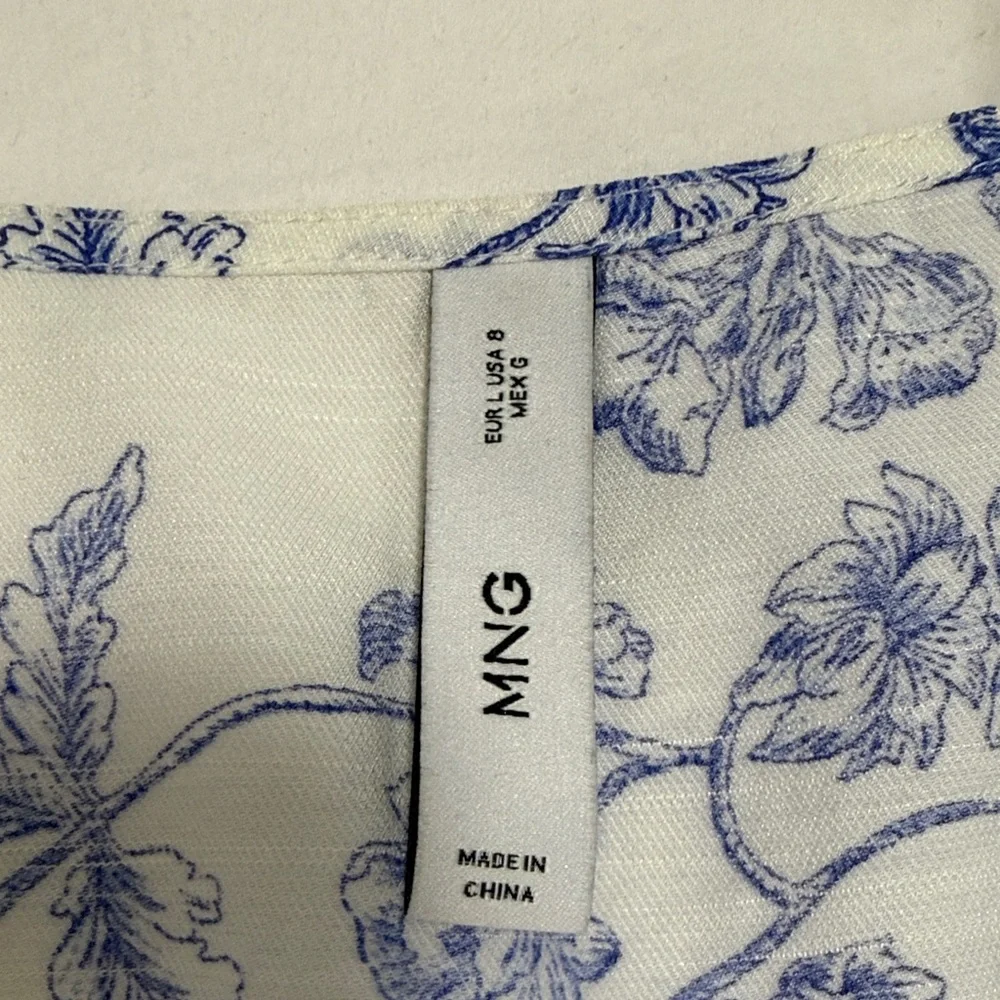 Mango Blue and White Toile Dress - Picture 2 of 4